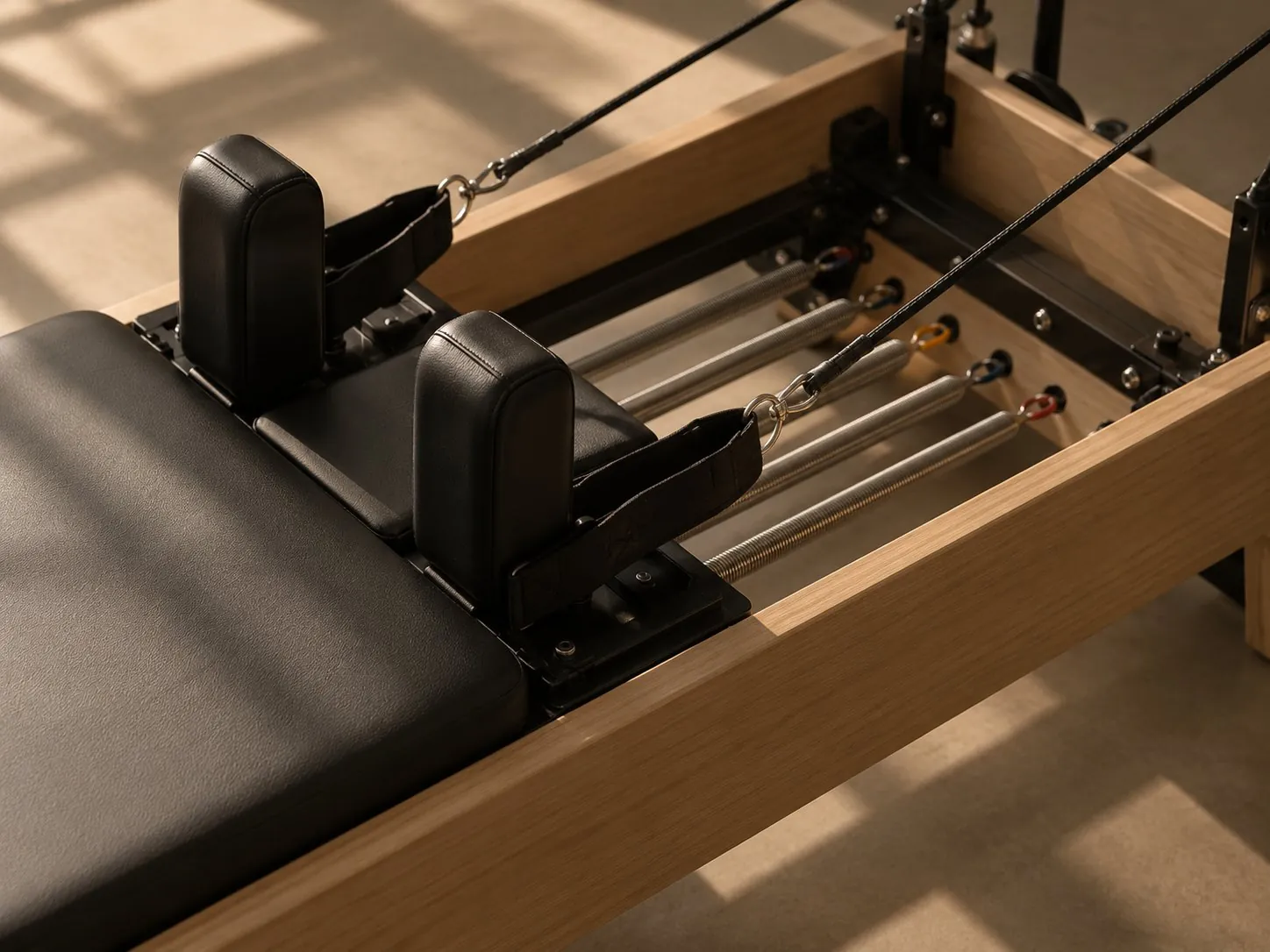 Reformer springs and foot bar